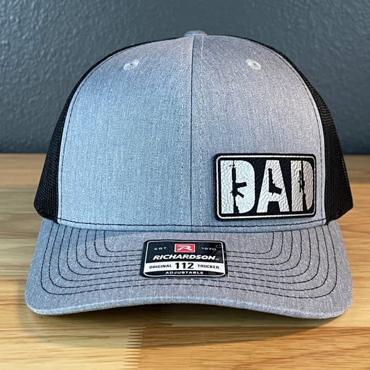 DAD 2A 2nd Amendment Patriotic Side Leather Patch Hat Blk/Silv Patch Hat
