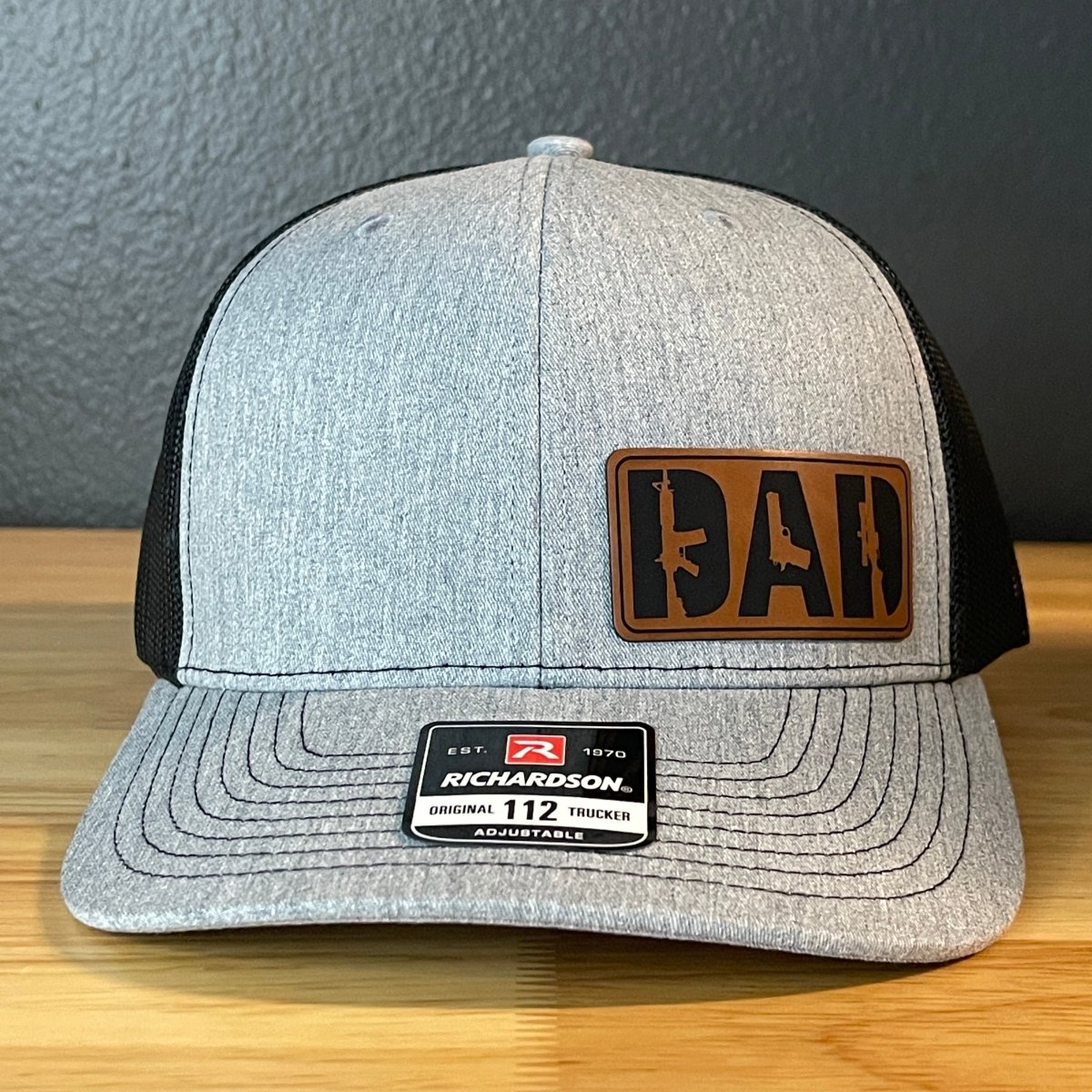 DAD 2A 2nd Amendment Patriotic Side Leather Patch Hat Patch Hat