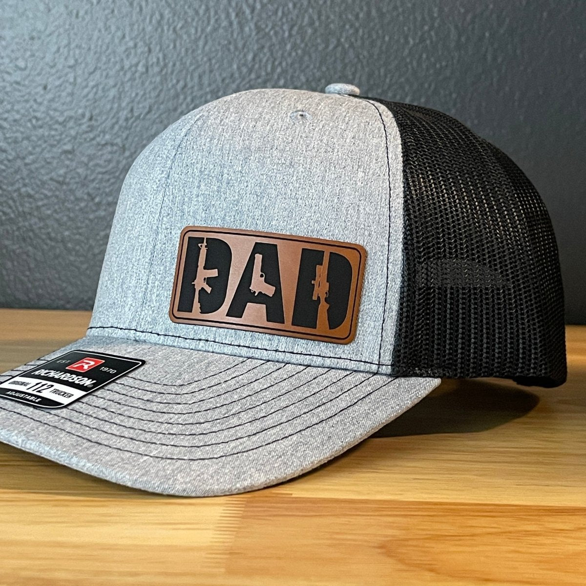 DAD 2A 2nd Amendment Patriotic Side Leather Patch Hat Patch Hat