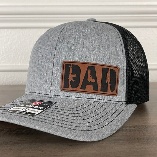 DAD 2A 2nd Amendment Patriotic Side Leather Patch Hat Patch Hat - VividEditions
