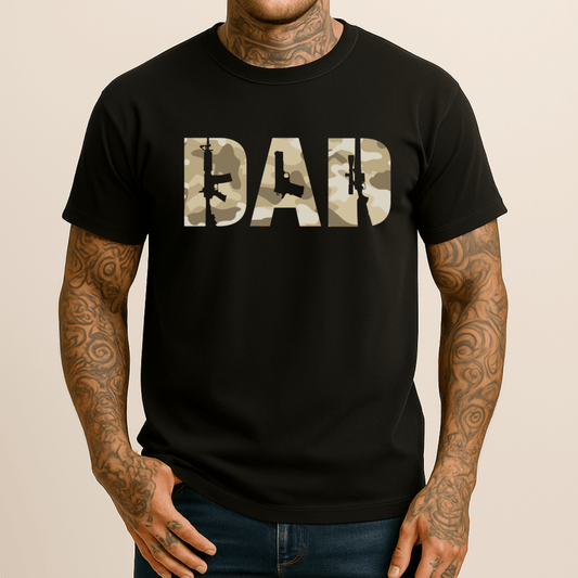 Dad 2A Camo Men's Patriotic T Shirt T-Shirt