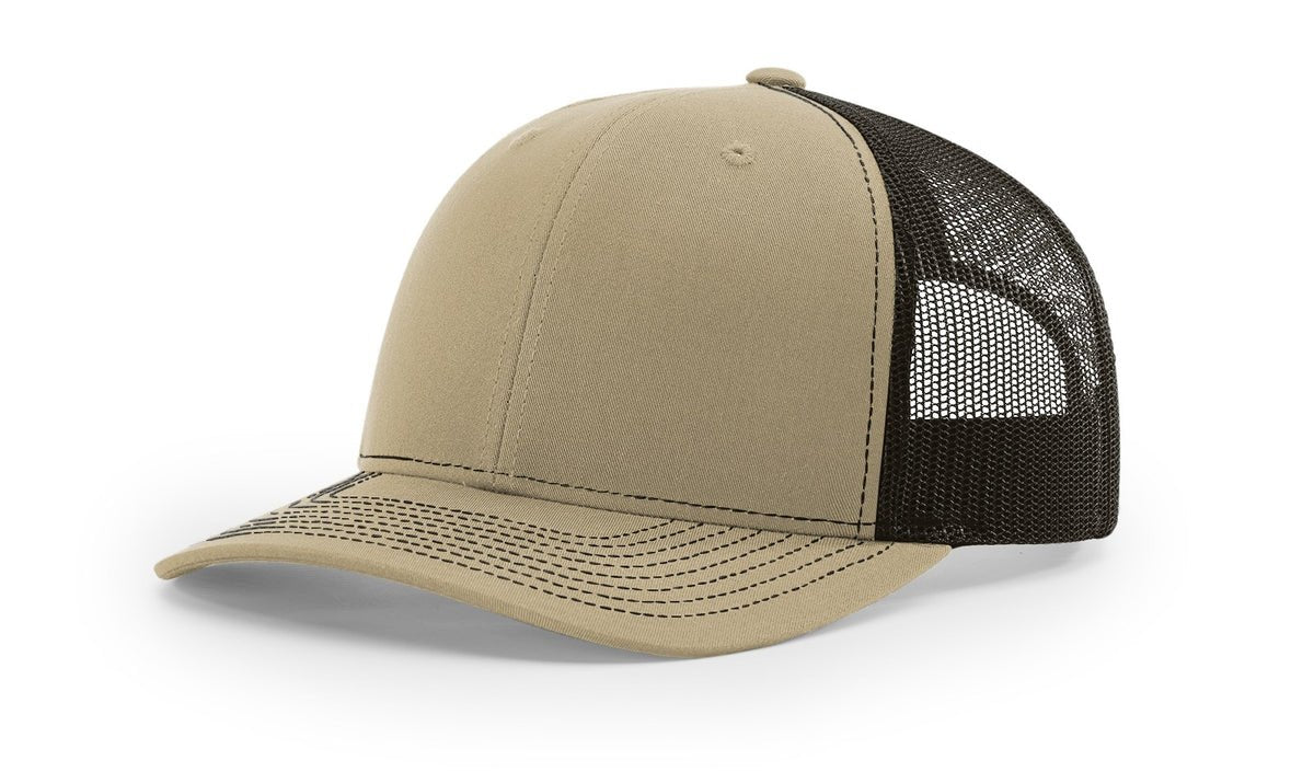 DAD American Flag Duck Camo Patriotic Side Leather Patch Hat Khaki/Brown Patch Hat
