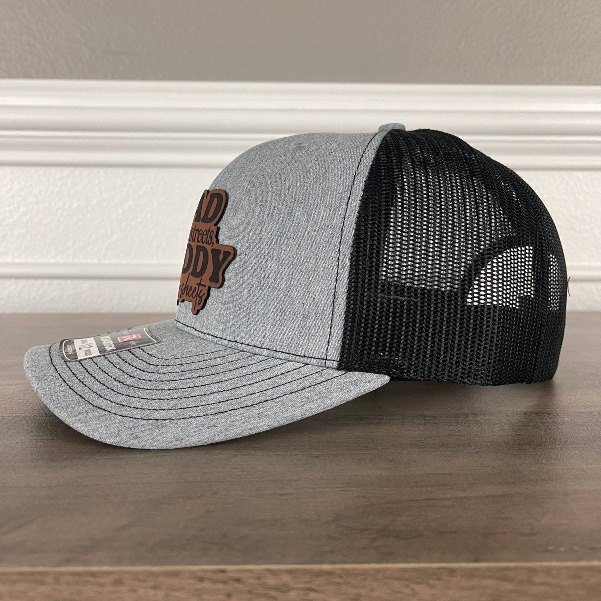 Dad in the Streets, Daddy in the Sheets Leather Patch Hat Patch Hat - VividEditions