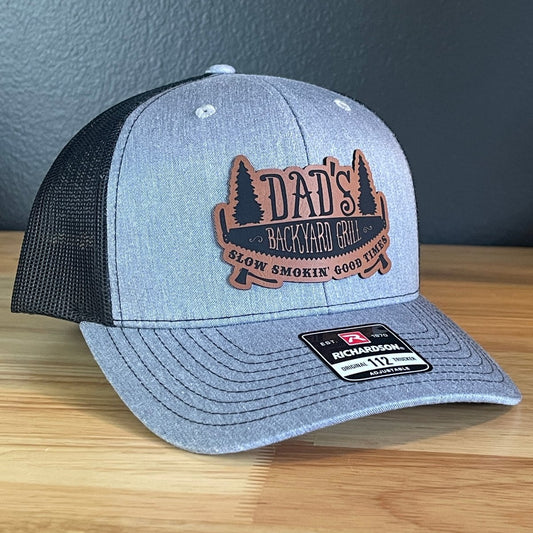 Dad's Backyard Grill BBQ Patch SnapBack Trucker Hat Patch Hat