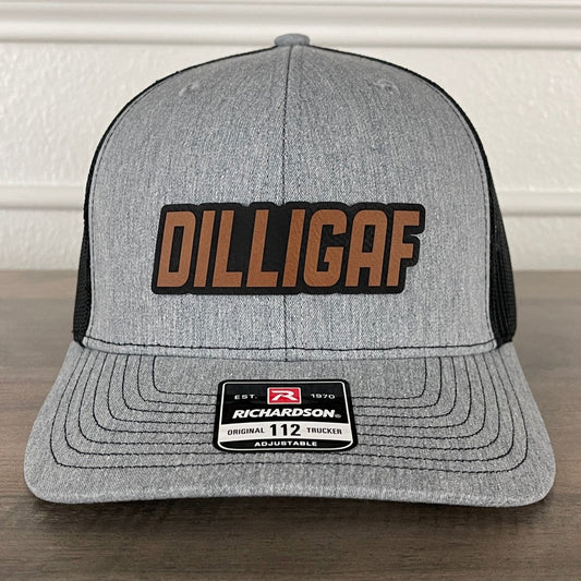 DILLIGAF Do I Look Like I Give A F Side Leather Patch Hat Patch Hat - VividEditions