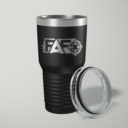 FAFO F Around And Find Out Laser Engraved Tumbler - 30oz - VividEditions