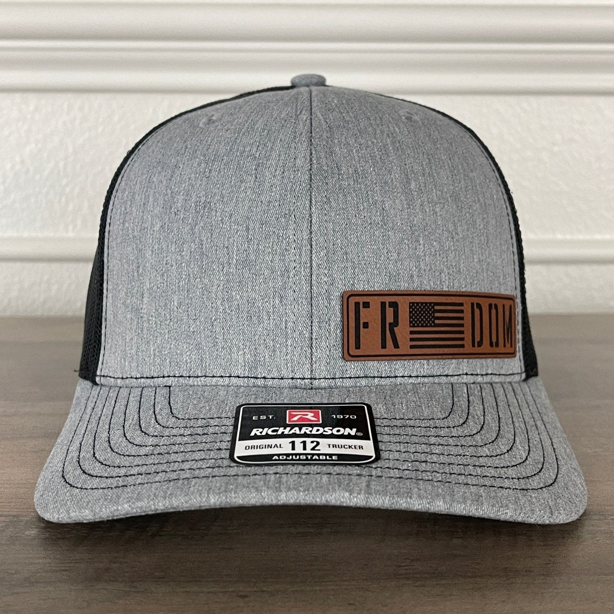 Freedom American Flag Patriotic Side Leather Patch Hat Patch Hat - VividEditions