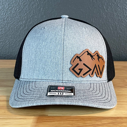 God Is Greater Than The Highs And Lows Christian SnapBack Leather Patch Hat Side Outline Patch Hat