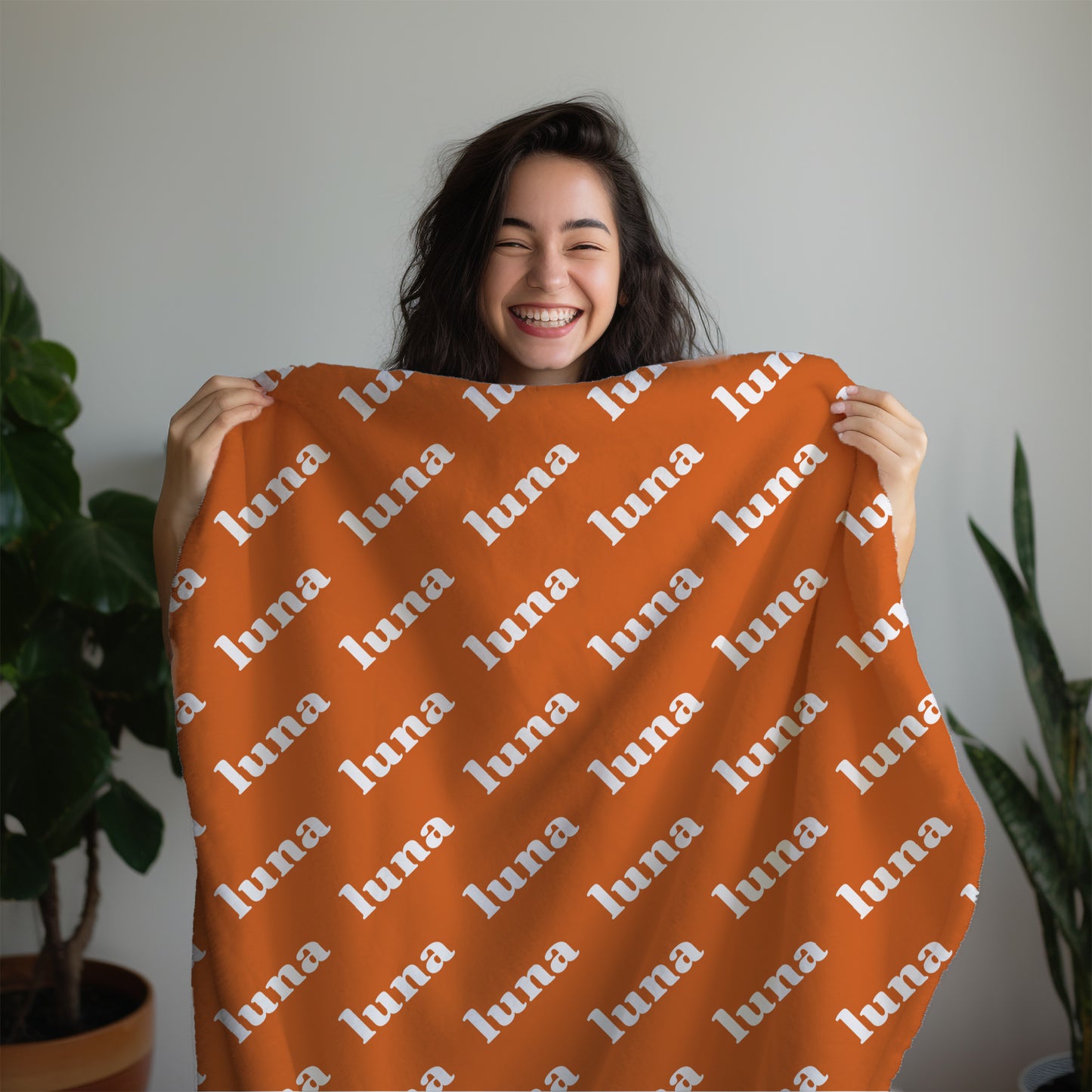 Personalized SnugglePlush™ Fleece Name Blanket - Serif Font
