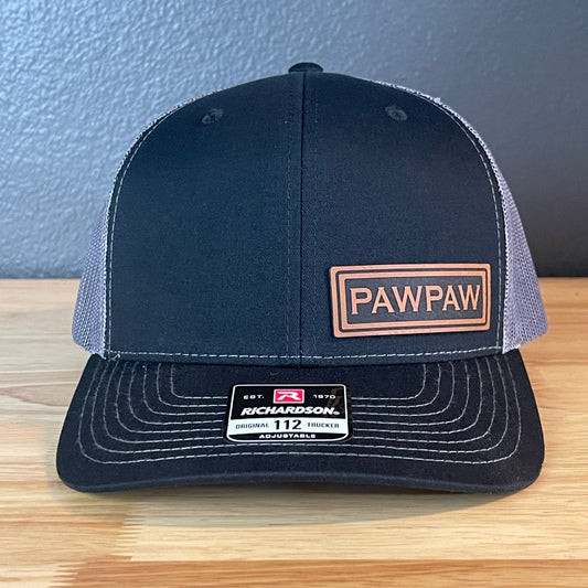 PAWPAW SnapBack Side Leather Patch Hat Patch Hat