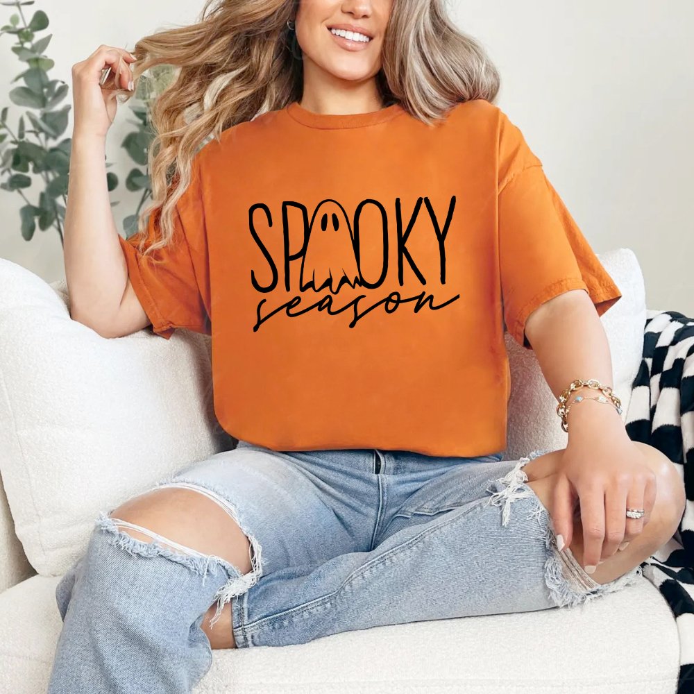Spooky Season Ladies Halloween Shirt (4 colors) T-Shirt