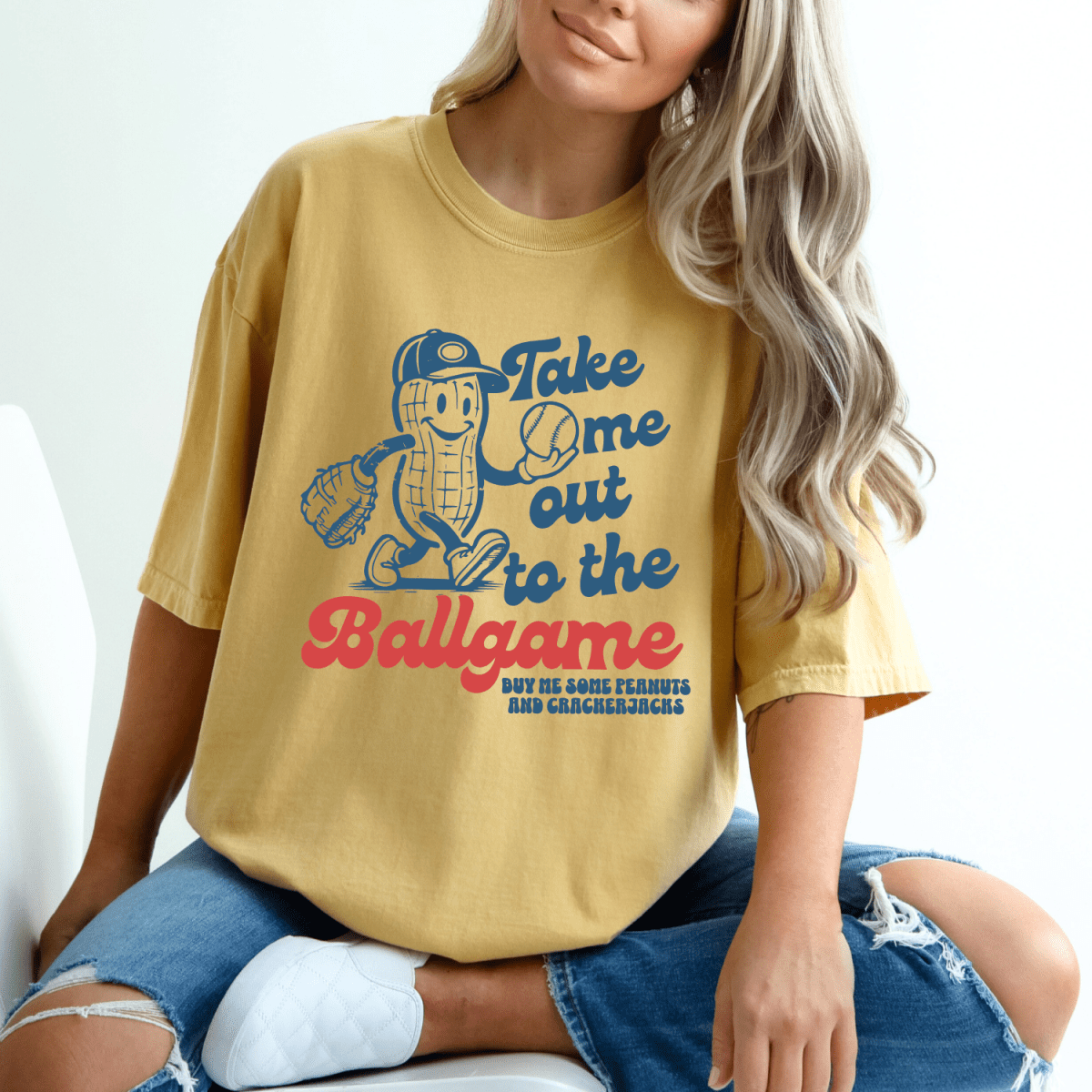 Take Me Out to the Ballgame Little League Baseball Mom Shirt T-Shirt