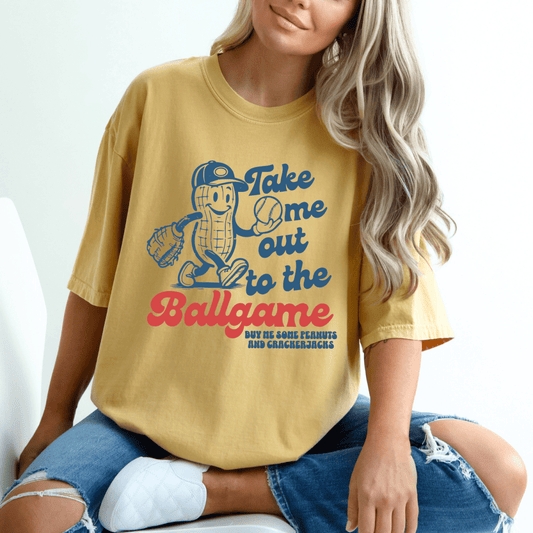 Take Me Out to the Ballgame Little League Baseball Mom Shirt T-Shirt