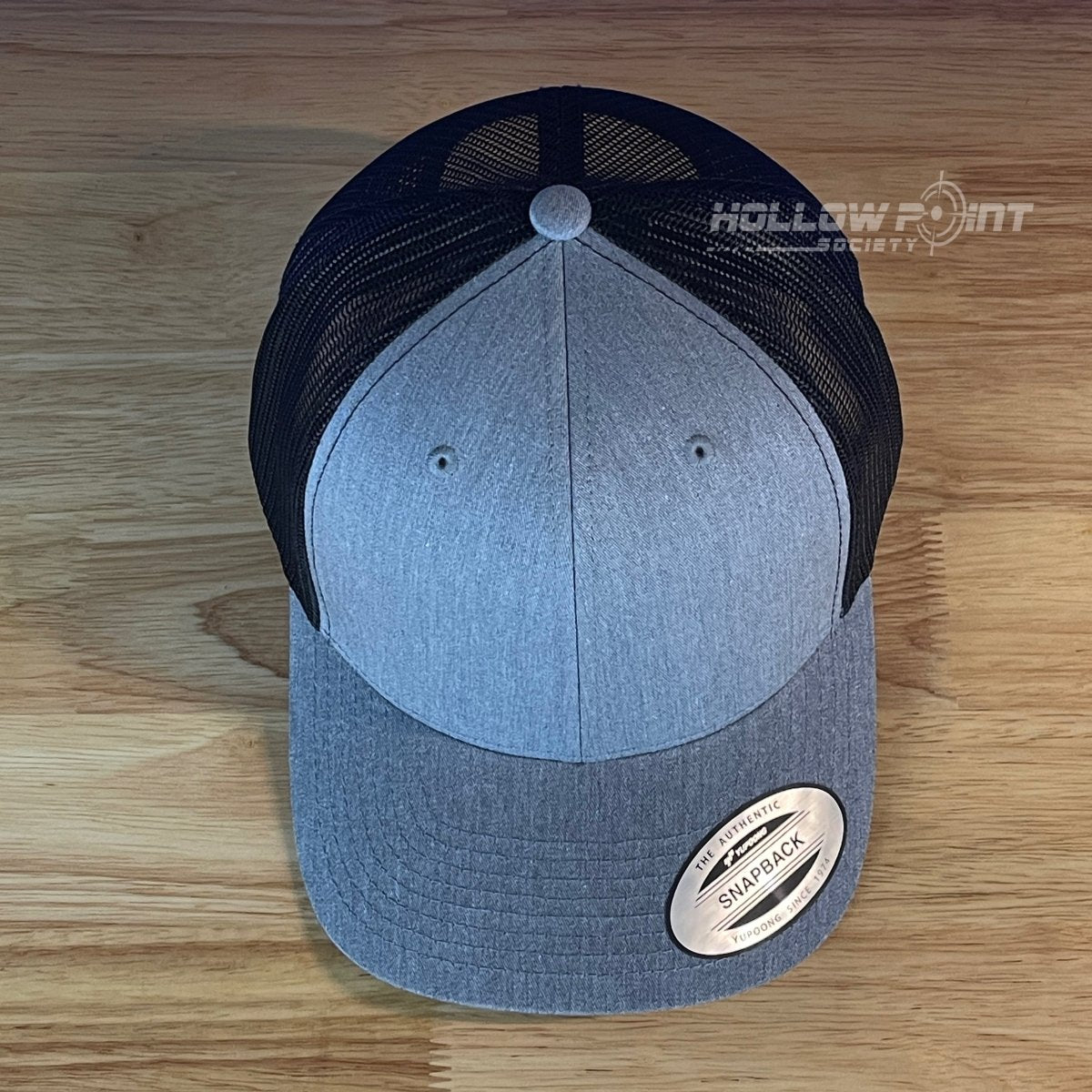 The Pledge Of Allegiance American Flag SnapBack Trucker Blk/Silv Leather Patch Hat Patch Hat
