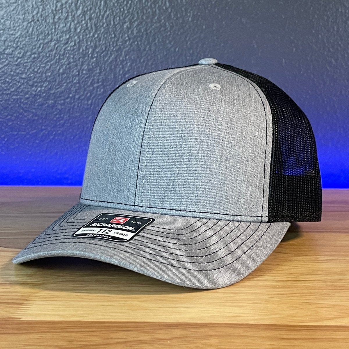 The Pledge Of Allegiance American Flag SnapBack Trucker Blk/Silv Leather Patch Hat Patch Hat