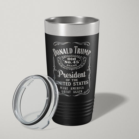 President Trump 20oz Laser Engraved Tumbler Travel Mug