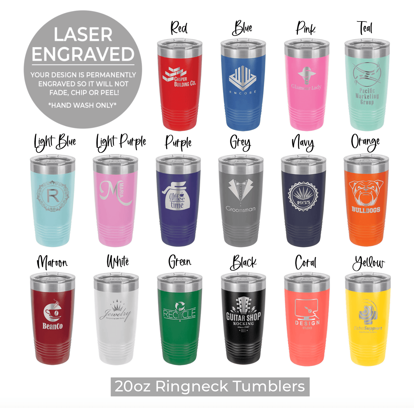 2nd Amendment American Flag Tumbler - 20oz or 30oz (16 color options) Tumblers - VividEditions