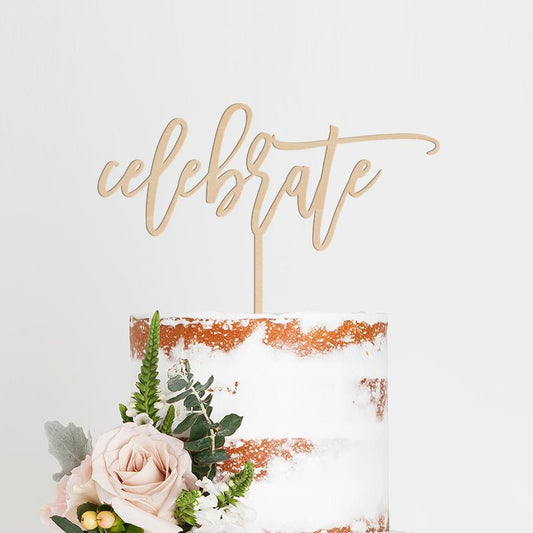 Celebrate Cake Topper - VividEditions