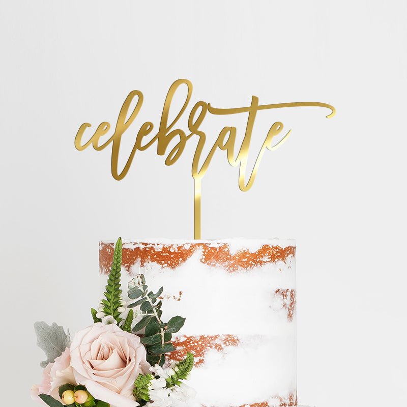 Celebrate Cake Topper - VividEditions