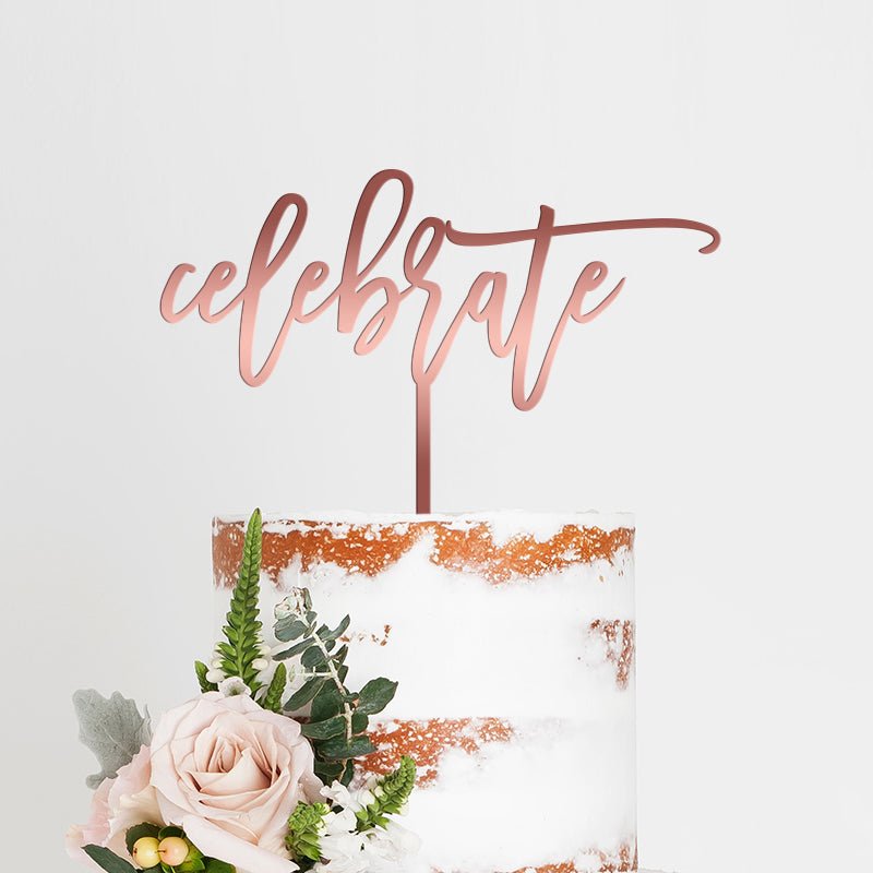 Celebrate Cake Topper - VividEditions