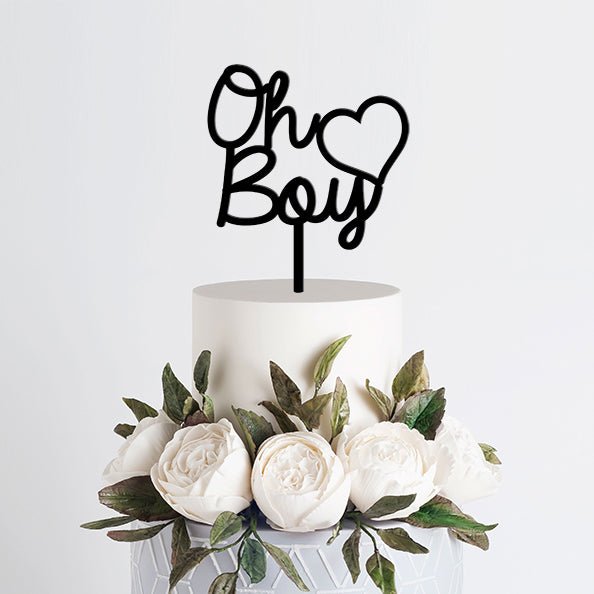 Gender Reveal Cake Topper - Oh Boy - Baby Shower - Fast Shipping! –  VividEditions