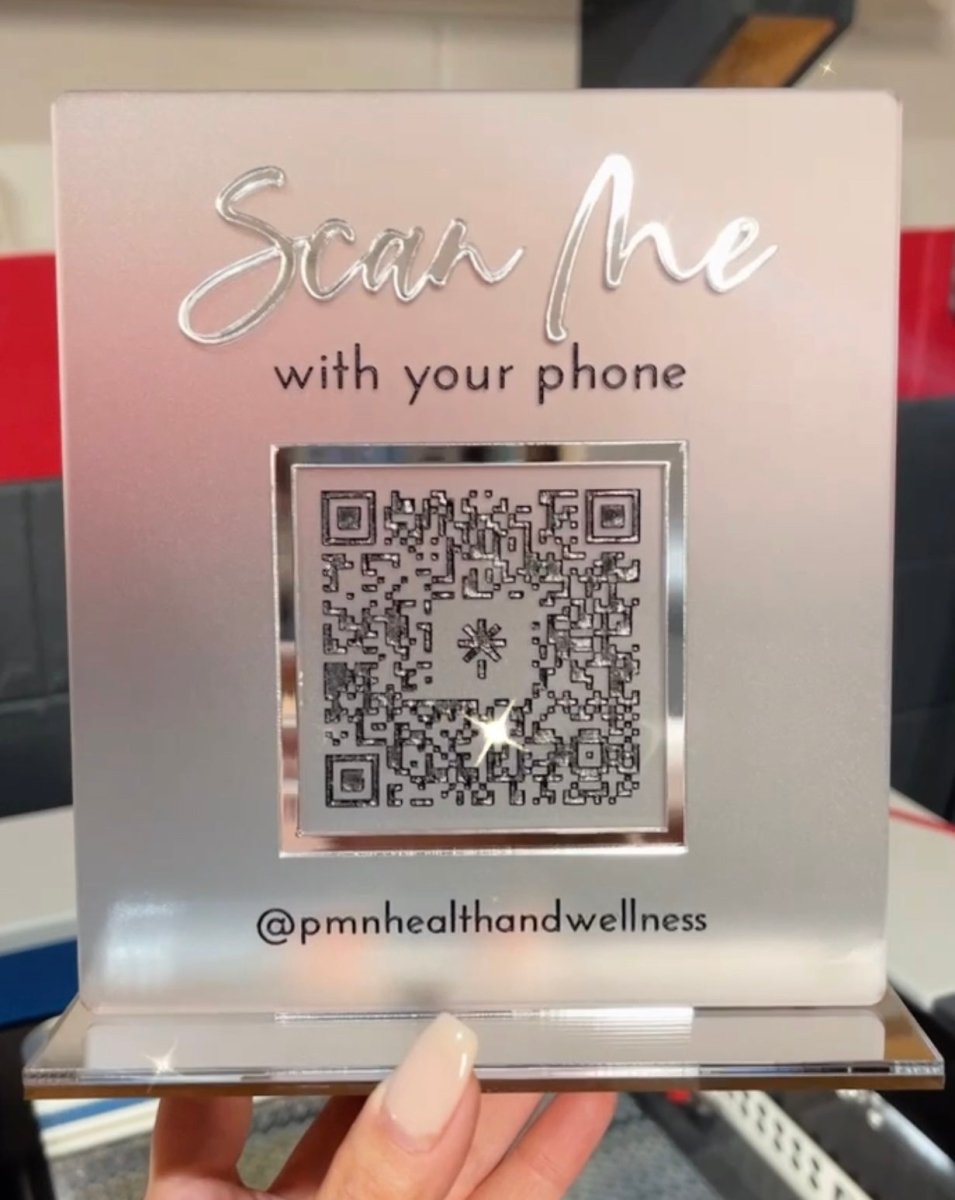 QR Code Business Social Media Sign - VividEditions