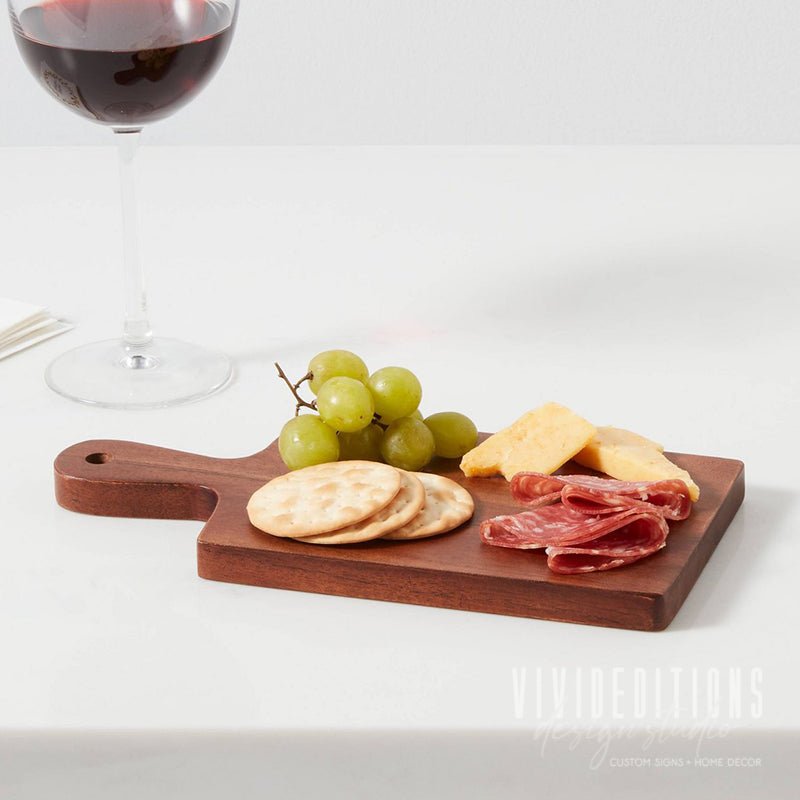 Wooden Single Serve Mini Cheese Board (4 design options) - VividEditions