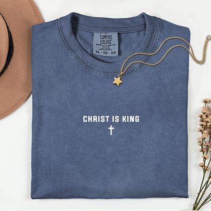 Christ Is King Cross Christian Faith Graphic Jesus T-Shirt