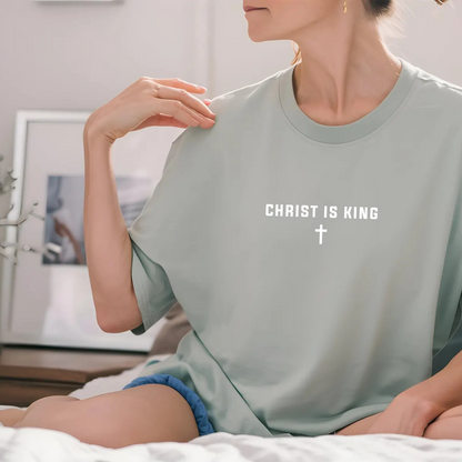 Christ Is King Cross Christian Faith Graphic Jesus T-Shirt