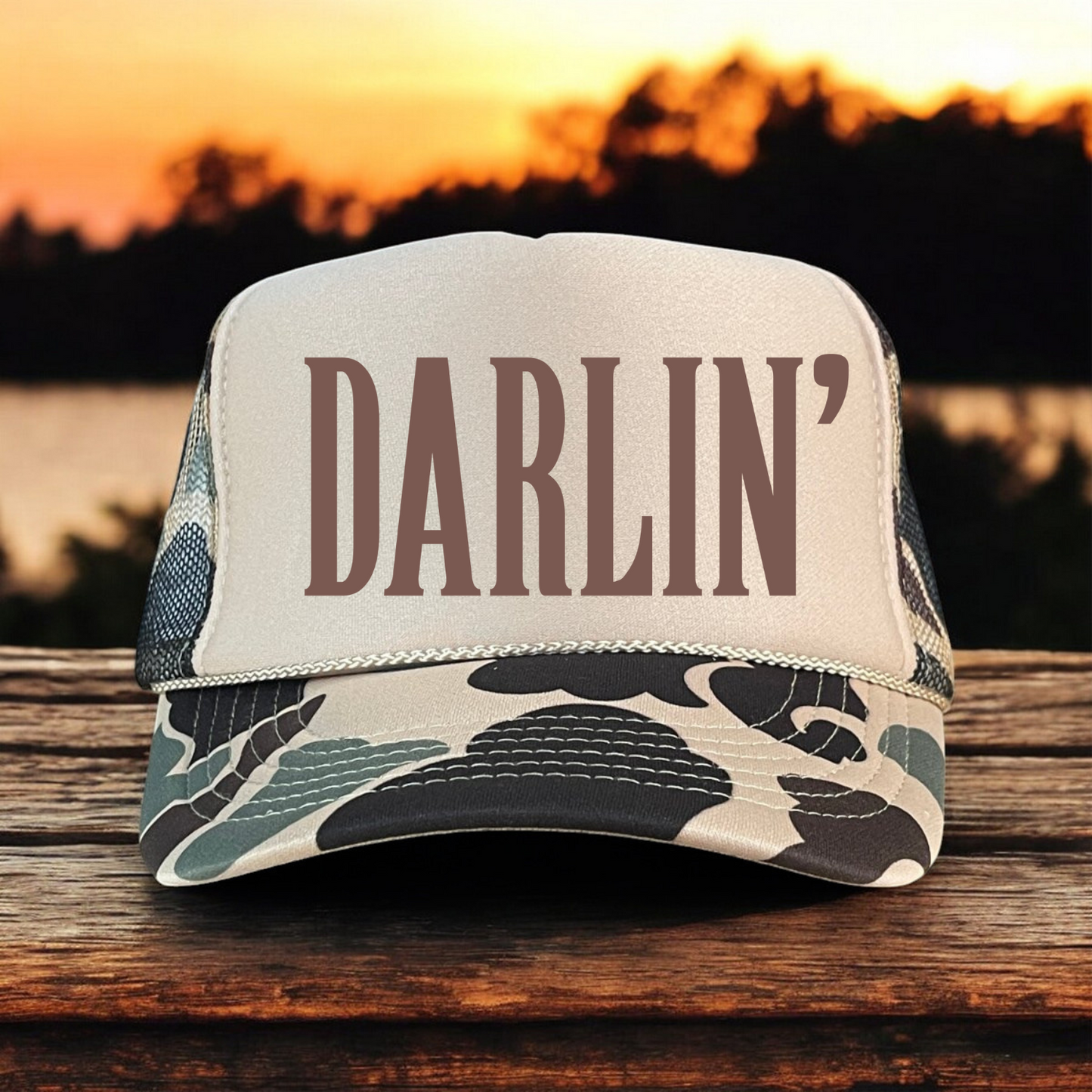 DARLIN' Country Classic Foam Trucker Hat