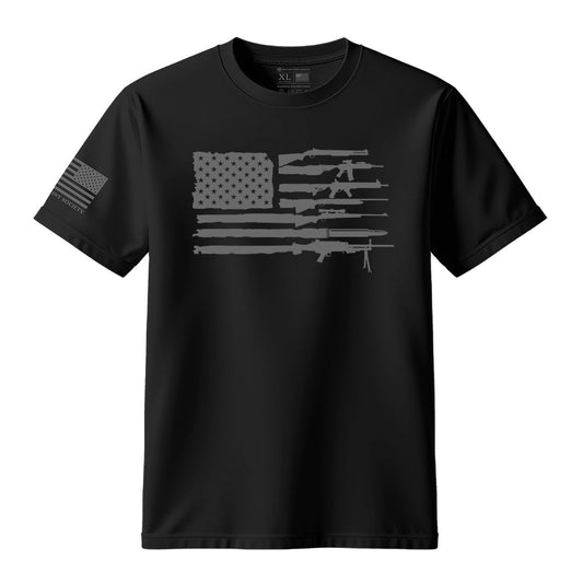 2A American Flag T-Shirt - Hollow Point Society - T-Shirt