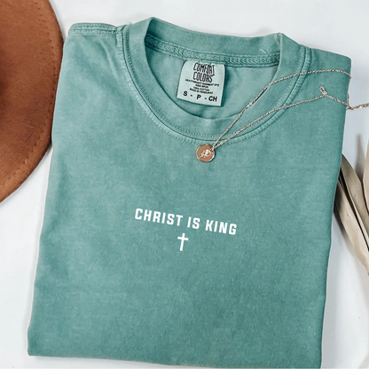 Christ Is King Cross Christian Faith Graphic Jesus T-Shirt