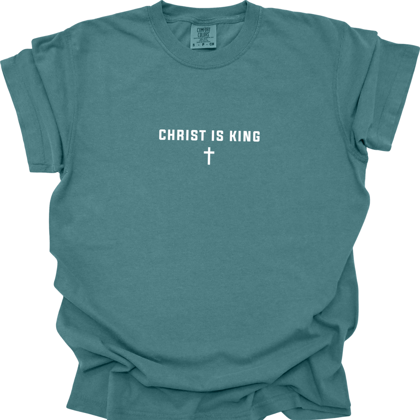 Christ Is King Cross Christian Faith Graphic Jesus T-Shirt