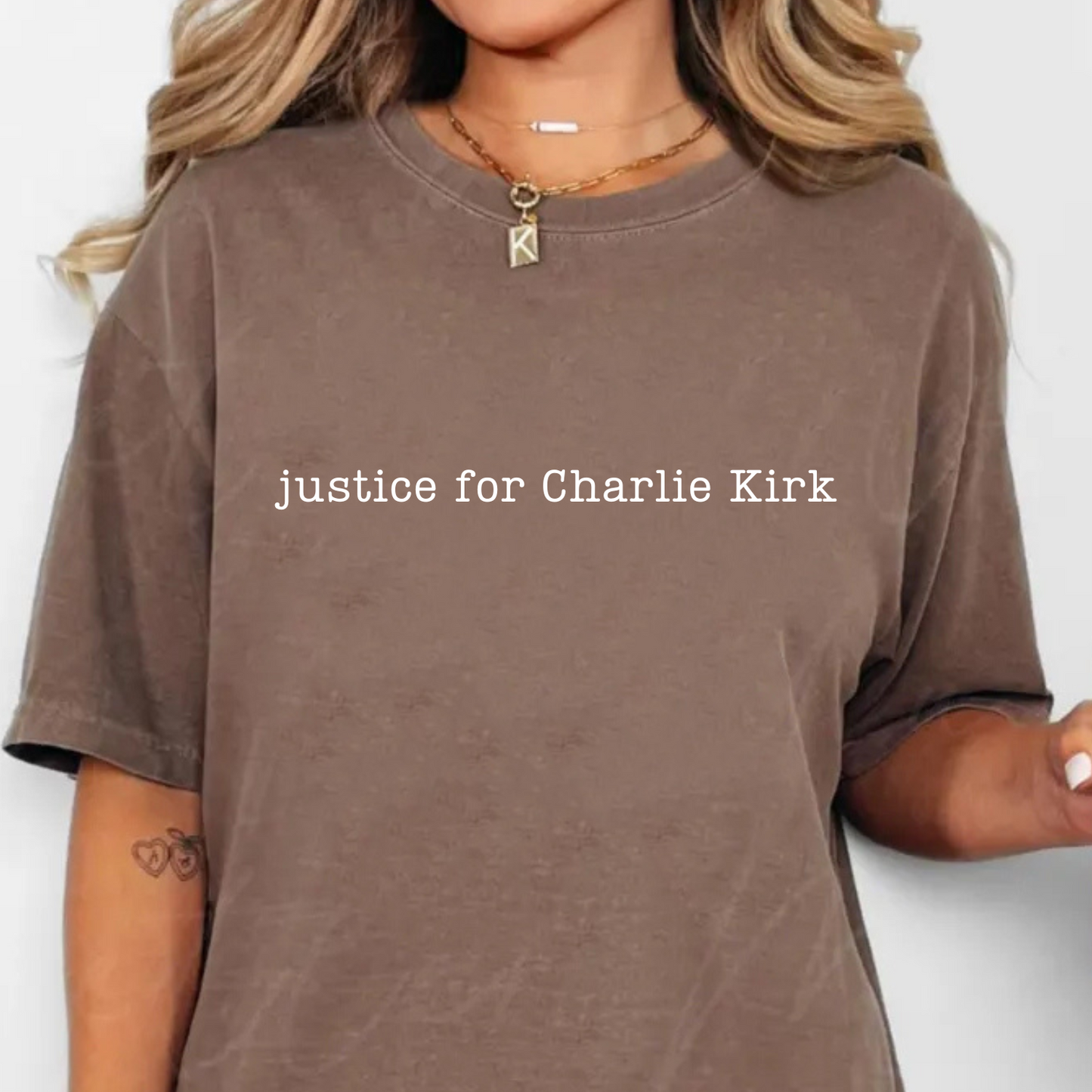Justice for Charlie Kirk Comfort Colors T-Shirt
