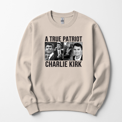A True Patriot Charlie Kirk Unisex Sweatshirt
