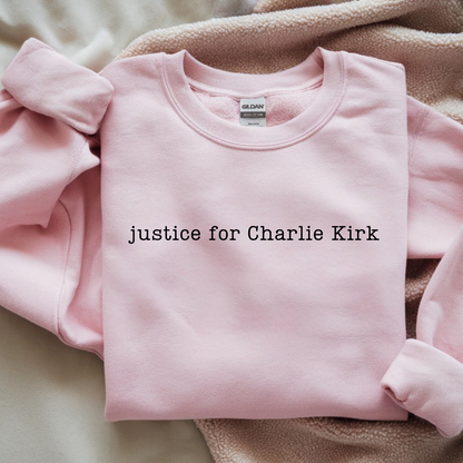 Justice For Charlie Kirk Gildan Sweatshirt