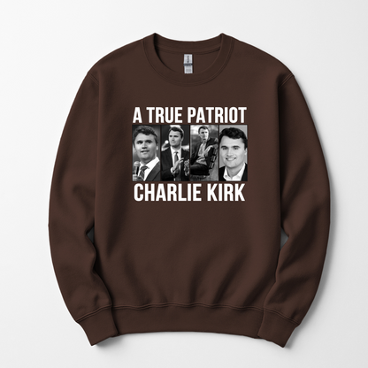 A True Patriot Charlie Kirk Unisex Sweatshirt