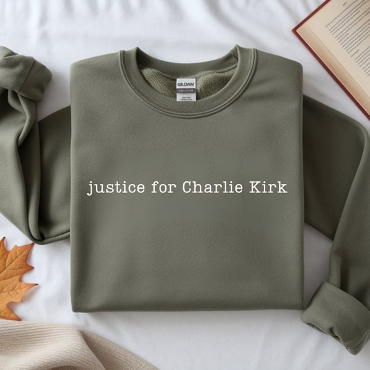 Justice For Charlie Kirk Gildan Sweatshirt