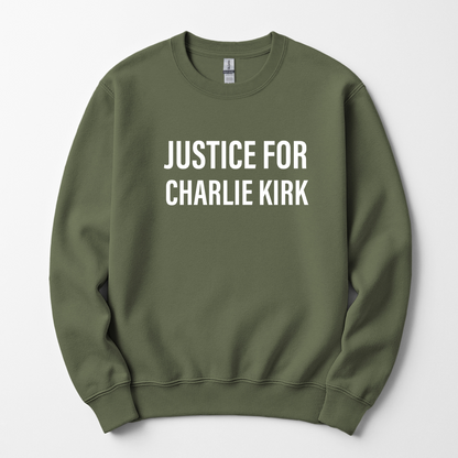 Justice For Charlie Kirk Men's Sweatshirt