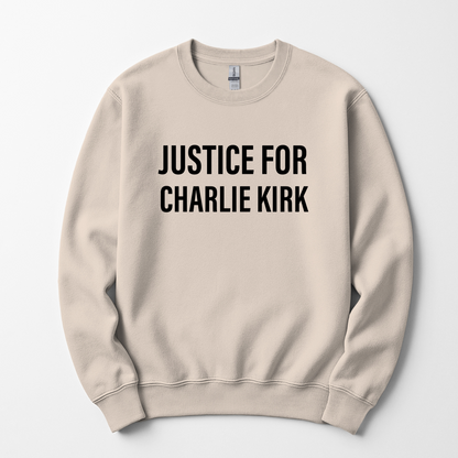 Justice For Charlie Kirk Men's Sweatshirt