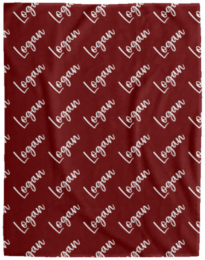 Personalized SnugglePlush™ Fleece Name Blanket - Brush Script