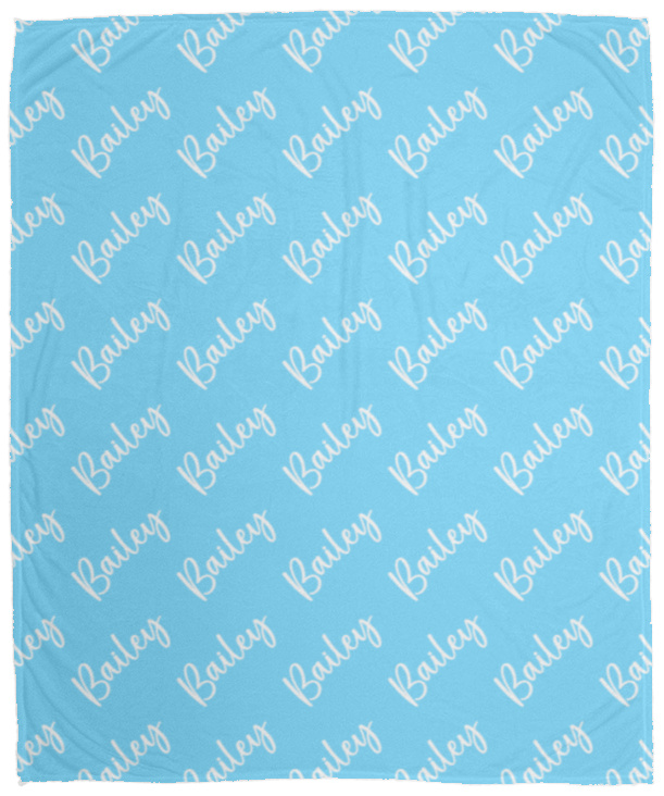 Personalized SnugglePlush™ Fleece Name Blanket - Brush Script