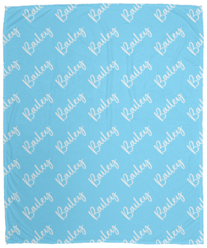 Personalized SnugglePlush™ Fleece Name Blanket - Brush Script