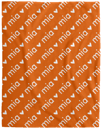 Personalized SnugglePlush™ Fleece Name Blanket - Sans Heart Font