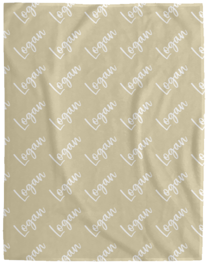 Personalized SnugglePlush™ Fleece Name Blanket - Brush Script