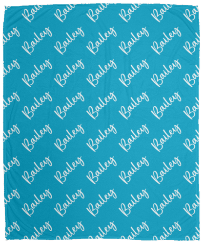 Personalized SnugglePlush™ Fleece Name Blanket - Brush Script