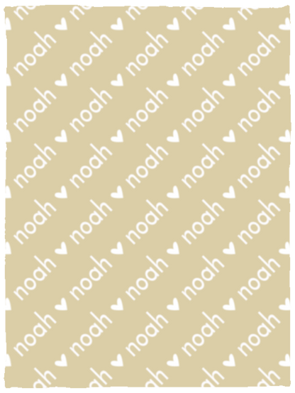 Personalized SnugglePlush™ Fleece Name Blanket - Sans Heart Font