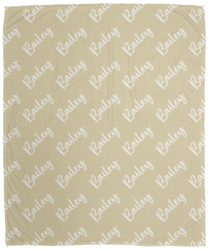 Personalized SnugglePlush™ Fleece Name Blanket - Brush Script