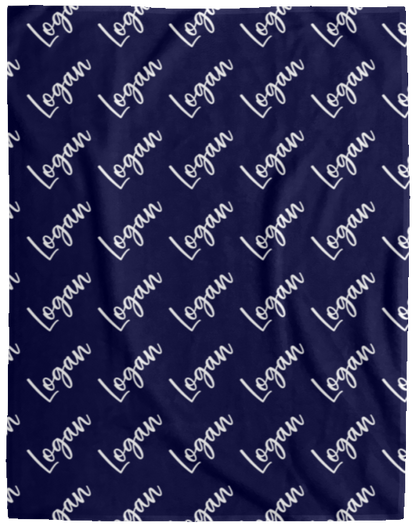 Personalized SnugglePlush™ Fleece Name Blanket - Brush Script