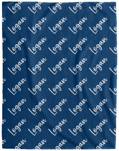 Personalized SnugglePlush™ Fleece Name Blanket - Brush Script